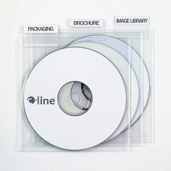 Individual CDDVD Holders with Index Tabs, Clear, 9PK Set of 10 PK, 90PK